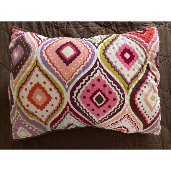 Pottery Barn Girls Diamond Print Twin Size Comforter Set - Picture 7 of 9